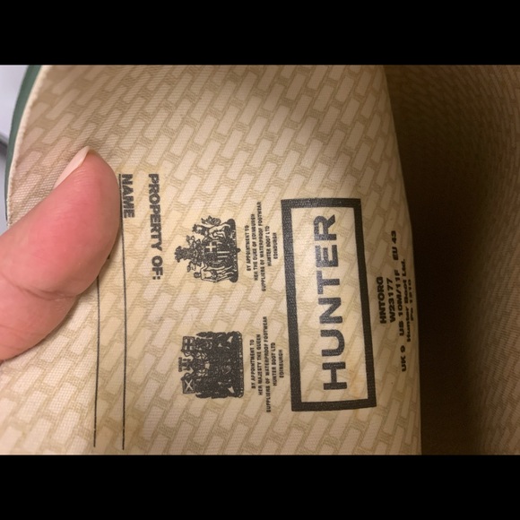 NWT! Hunter Tall Green Boots size 43 M10/F11 - Picture 11 of 17